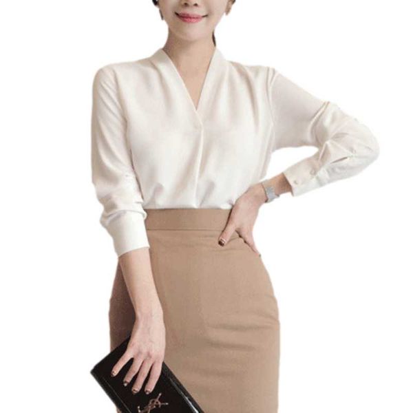 korean style office lady white chiffon shirt women's pullover v-neck simple long-sleeved shirts autumn spring blouse bottom
korean style office lady white chiffon shirt women's pullover v-neck simple long-sleeved shirts autumn spring blouse bottom