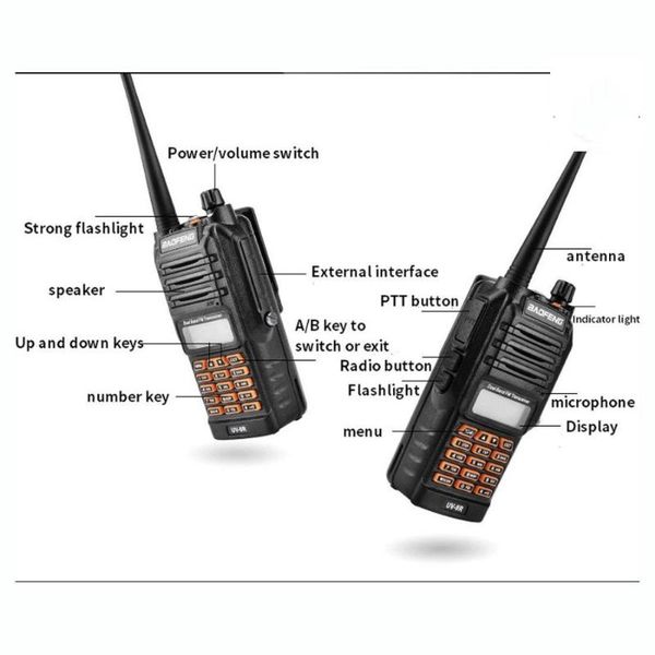 walkie talkie uv9r wateproof ip67 dual band 136-174/400-520 mhz two way radio accessories long range for huting
walkie talkie uv9r wateproof ip67 dual band 136-174/400-520 mhz two way radio accessories long range for huting