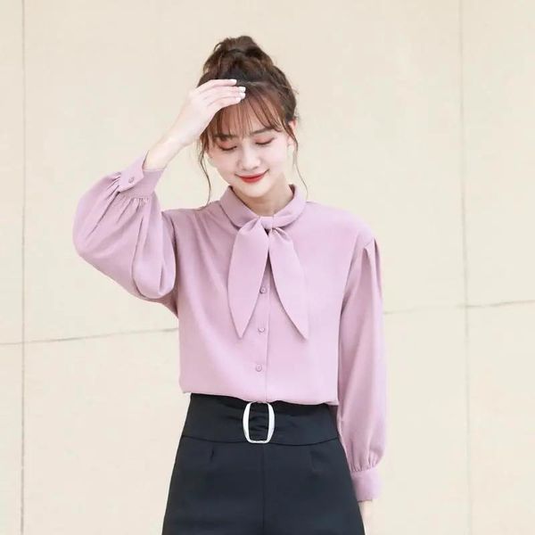 women's blouses & shirts autumn large size shirt small fresh button stand collar chic loose classic long sleeve elegance female, White
women's blouses & shirts autumn large size shirt small fresh button stand collar chic loose classic long sleeve elegance female, White