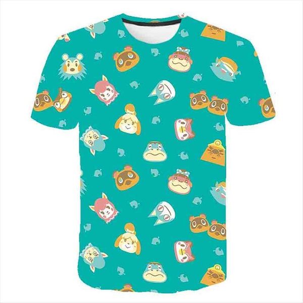fashion 3d cartoon game animal crossing print t shirt kids short sleeved summer boys and girls clothing, Blue
fashion 3d cartoon game animal crossing print t shirt kids short sleeved summer boys and girls clothing, Blue