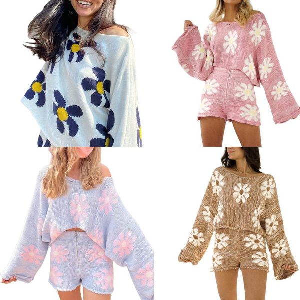 women's tracksuits women\u2021s siut 2piece fall polyester outfits long sleeve off shoulder floral knit zip up shorts casual set, Gray
women's tracksuits women\u2021s siut 2piece fall polyester outfits long sleeve off shoulder floral knit zip up shorts casual set, Gray