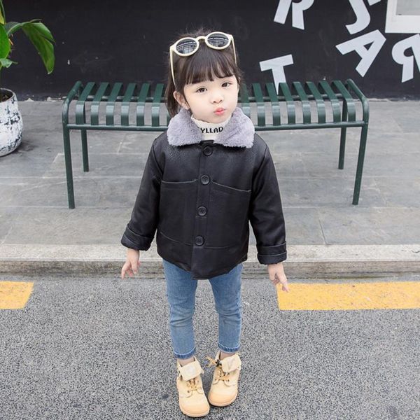 jackets girls leather coat outerwear thick warm girl coats kids winter casual style clothes, Blue;gray
jackets girls leather coat outerwear thick warm girl coats kids winter casual style clothes, Blue;gray