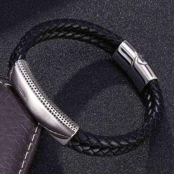 charm bracelets fashion men genuine double layer braided leather bracelet stainless steel magnetic clasp male bangles bb804, Golden;silver
charm bracelets fashion men genuine double layer braided leather bracelet stainless steel magnetic clasp male bangles bb804, Golden;silver
