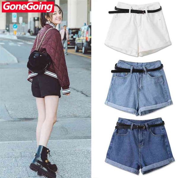 gonegoing summer women denim shorts street wear blue curly eadge high waist 0505 210623, White;black
gonegoing summer women denim shorts street wear blue curly eadge high waist 0505 210623, White;black