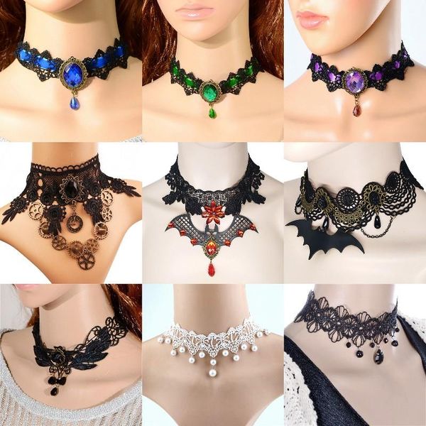 vintage tassel chain women steampunk halloween jewelry gothic chokers black beaded flowers lace neck choker necklace, Golden;silver
vintage tassel chain women steampunk halloween jewelry gothic chokers black beaded flowers lace neck choker necklace, Golden;silver