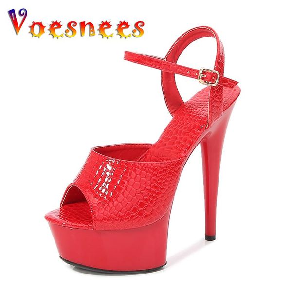 voesnees wedding shoes women's sandals 2021 summer patent leather thin heels platform high heels15cm solid color female shoes, Black
voesnees wedding shoes women's sandals 2021 summer patent leather thin heels platform high heels15cm solid color female shoes, Black