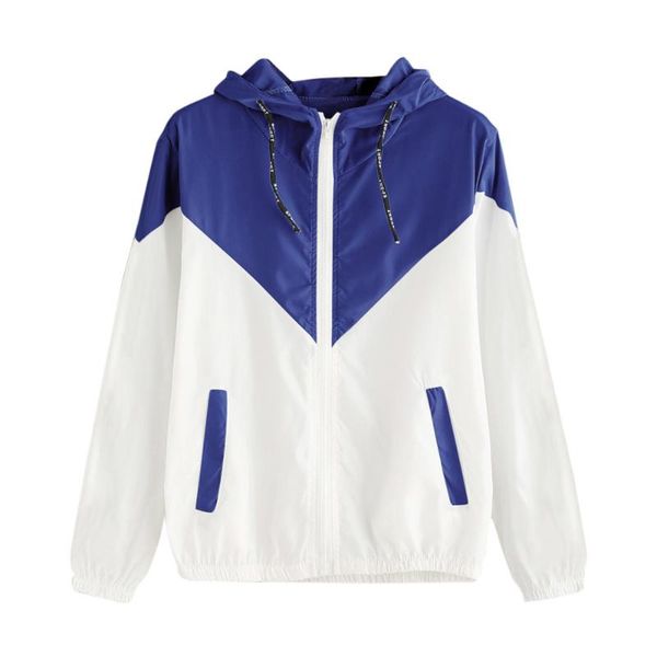 women's jackets women hooded sports jacket summer long sleeve patchwork windbreaker lightweight zipper cortaviento mujer, Black;brown
women's jackets women hooded sports jacket summer long sleeve patchwork windbreaker lightweight zipper cortaviento mujer, Black;brown