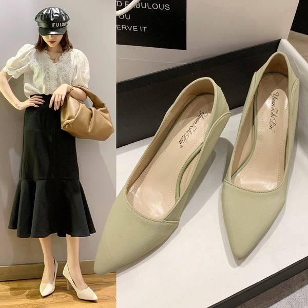 8cm Women Pumps Black High Heels Dress Shoes Pointed Toe Thin Heeled Slip on Shoes For Woman Plus Size -42 Ladies Shoes 8484NDress, Green
8cm Women Pumps Black High Heels Dress Shoes Pointed Toe Thin Heeled Slip on Shoes For Woman Plus Size -42 Ladies Shoes 8484NDress, Green