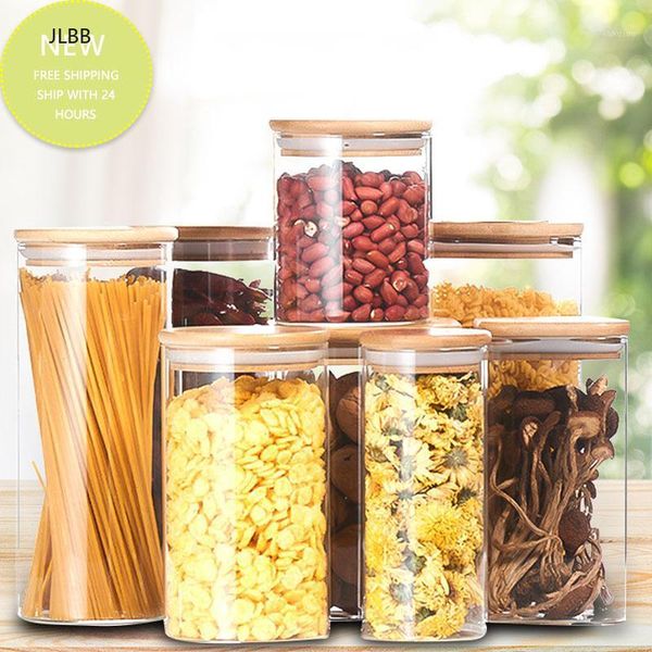 storage bottles & jars bamboo lid glass sealed candy jar kitchen moisture-proof and insect-proof reserve high borosilicate container to
storage bottles & jars bamboo lid glass sealed candy jar kitchen moisture-proof and insect-proof reserve high borosilicate container to