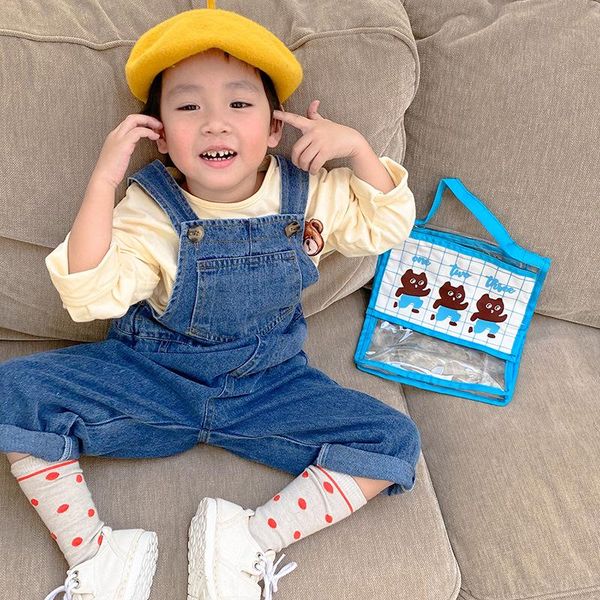 jeans spring kids boys and girls fashion casual suspenders, Blue
jeans spring kids boys and girls fashion casual suspenders, Blue