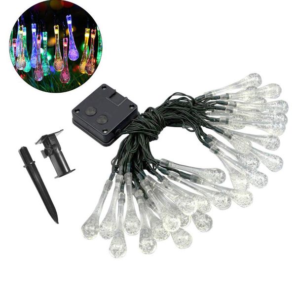 solar powered 30led raindrop string lights with 8 lighting modes home garden party light decor for garden patio
solar powered 30led raindrop string lights with 8 lighting modes home garden party light decor for garden patio