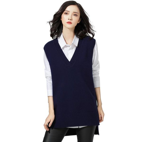 women's vests kamizelka damska korean style v-neck sleeveless for women mid-length front long back short casual pullovers chalecos punt, Black;white
women's vests kamizelka damska korean style v-neck sleeveless for women mid-length front long back short casual pullovers chalecos punt, Black;white