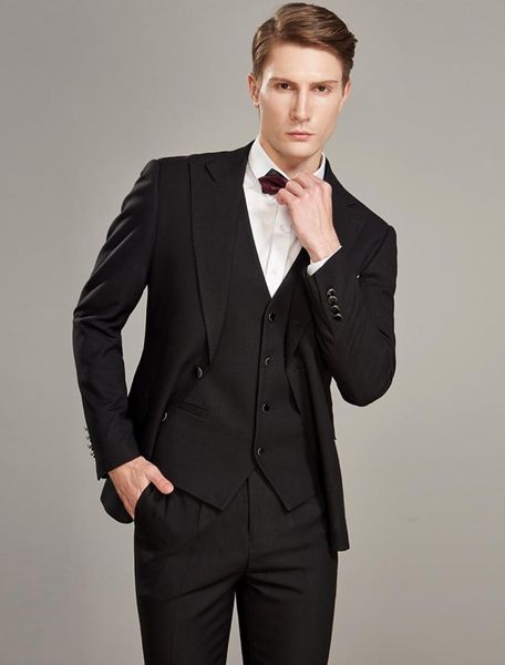 men's suits & blazers (jacket+pants+vest) fashion black business 3 piece groom tuexdos for wedding formal prom suit party evening blaze, White;black
men's suits & blazers (jacket+pants+vest) fashion black business 3 piece groom tuexdos for wedding formal prom suit party evening blaze, White;black