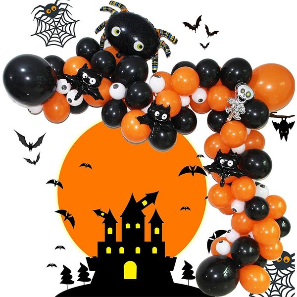 93pcs halloween balloons garland kit balloon arch kit diy big spider skull bat foil balloon for halloween party home decoration
93pcs halloween balloons garland kit balloon arch kit diy big spider skull bat foil balloon for halloween party home decoration
