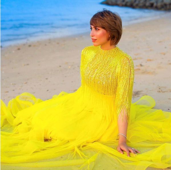 yellow 2021 new evening es tassel dubai arabic gowns banquest high neck tulle prom formal custom made l6rx, Black;red
yellow 2021 new evening es tassel dubai arabic gowns banquest high neck tulle prom formal custom made l6rx, Black;red