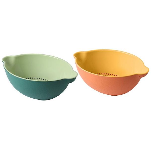 storage baskets kitchen colander set plastic pasta strainer fruit bowl double-layer draining vegetable washing basket
storage baskets kitchen colander set plastic pasta strainer fruit bowl double-layer draining vegetable washing basket