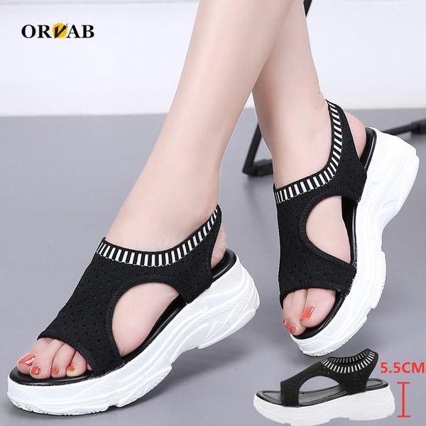 sandals size 35-42 women high 5.5cm platform heels brand fashion summer shoes open toe sandalias mujer, Black
sandals size 35-42 women high 5.5cm platform heels brand fashion summer shoes open toe sandalias mujer, Black
