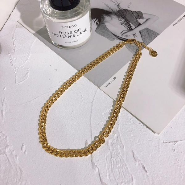 chokers european and american trend chain necklace pure copper gold plated, Golden;silver
chokers european and american trend chain necklace pure copper gold plated, Golden;silver