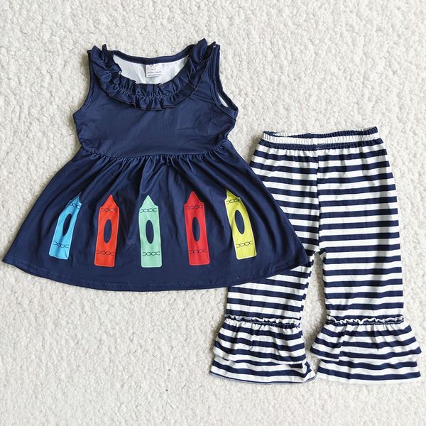 rts wholesale kids designer clothes sets back to school boutique girls clothing sleeveless pencil print milk silk stripe long pants toddler, White
rts wholesale kids designer clothes sets back to school boutique girls clothing sleeveless pencil print milk silk stripe long pants toddler, White
