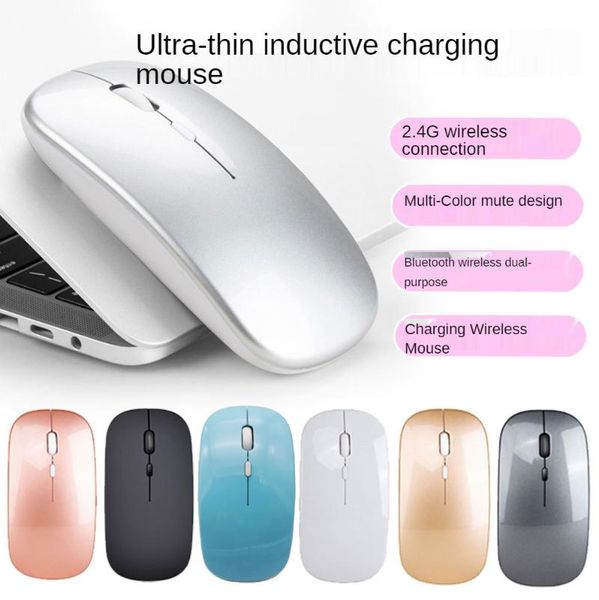 mice 2.4g ultra-thin mute wireless bluetooth dual-mode rechargeable mouse 5-button optical for notebook deskcomputers
mice 2.4g ultra-thin mute wireless bluetooth dual-mode rechargeable mouse 5-button optical for notebook deskcomputers