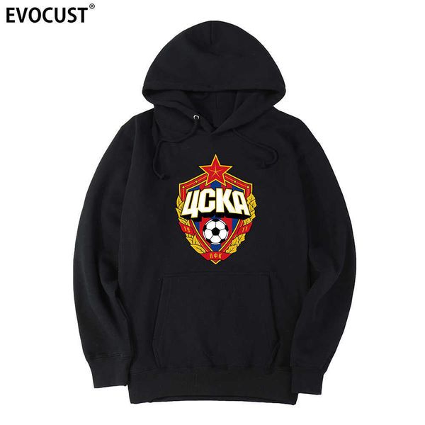 cska moscow men's and women's hoodies, unisex, combed cotton, Black 
cska moscow men's and women's hoodies, unisex, combed cotton, Black