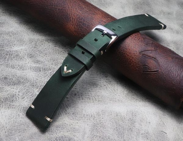 watch bands genuine leather classic band 20 21 22mm crazy horse green wristband straps with steel buckle quick release, Black;brown
watch bands genuine leather classic band 20 21 22mm crazy horse green wristband straps with steel buckle quick release, Black;brown