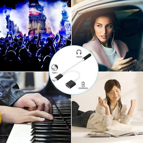 smart power plugs ouhaobin 2in1 usb type-c to 3.5mm jack aux audio splitter converter adapter +charge cable for phone fast delivery
smart power plugs ouhaobin 2in1 usb type-c to 3.5mm jack aux audio splitter converter adapter +charge cable for phone fast delivery