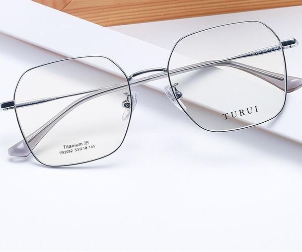 square women's pure titanium frame retro simple eyeglass myopia plain glass super light man fashion comfort eyewear, White;black
square women's pure titanium frame retro simple eyeglass myopia plain glass super light man fashion comfort eyewear, White;black