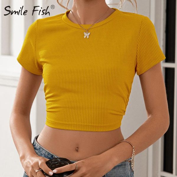 women's t-shirt lace up spring outwear tees backelss yellow t-shirts o-neck slim lady 2021 short sleeve women crop g2340, White
women's t-shirt lace up spring outwear tees backelss yellow t-shirts o-neck slim lady 2021 short sleeve women crop g2340, White