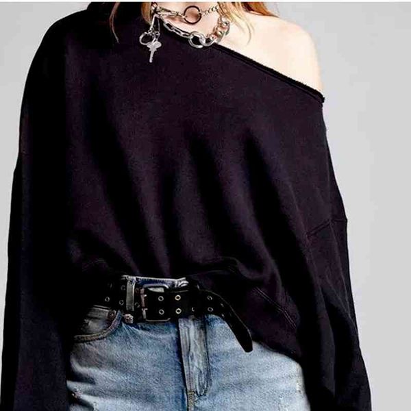 women's hoodies & sweatshirts oblique neck one shoulder t-shirt, hoodie, bat sleeve tie dye, Black
women's hoodies & sweatshirts oblique neck one shoulder t-shirt, hoodie, bat sleeve tie dye, Black