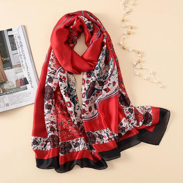scarves women imitation silk scarf floral print shawls office lady wraps female headscarf beach towel beautiful gift 90x180cm, Blue;gray
scarves women imitation silk scarf floral print shawls office lady wraps female headscarf beach towel beautiful gift 90x180cm, Blue;gray