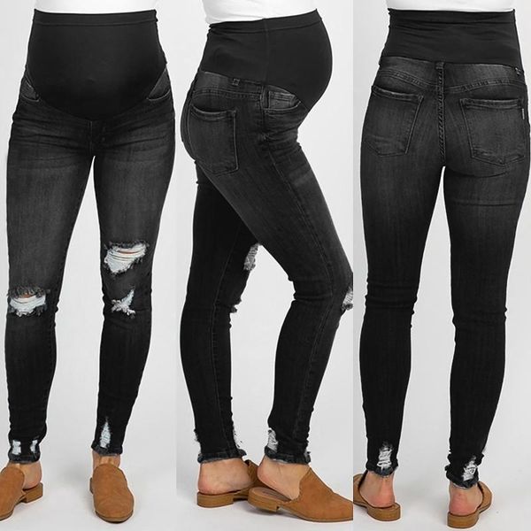 women's jeans women pregnancy clothes solid color hole high flares ankle fashion for pregnant pants trouser maternity, Blue
women's jeans women pregnancy clothes solid color hole high flares ankle fashion for pregnant pants trouser maternity, Blue