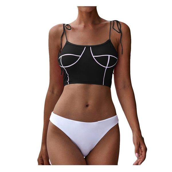 two pieces of swimming pak strapless 2019 push up thong brazilian bikini mujer badmode women shopper #25, White;black
two pieces of swimming pak strapless 2019 push up thong brazilian bikini mujer badmode women shopper #25, White;black