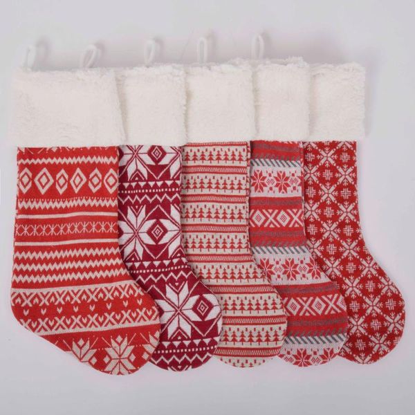 christmas decorations knitted snowflake stocking sherpa cuff tree decoration fashionable socks
christmas decorations knitted snowflake stocking sherpa cuff tree decoration fashionable socks