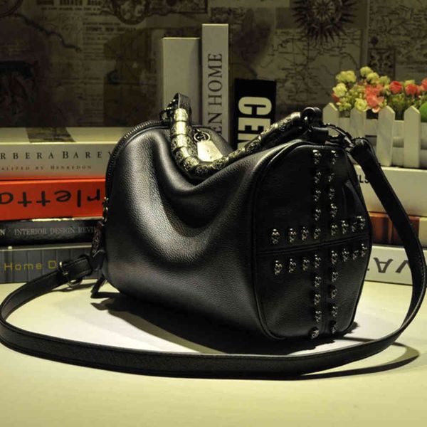 a.new fashion cool small bag women's leather cowhide punk skull rivet bag messenger single shoulder soft
a.new fashion cool small bag women's leather cowhide punk skull rivet bag messenger single shoulder soft