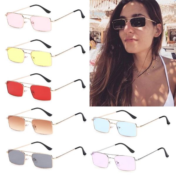 sunglasses fashion metal frame uv400 lens vintage steampunk retro rectangle small sun glasses, White;black
sunglasses fashion metal frame uv400 lens vintage steampunk retro rectangle small sun glasses, White;black