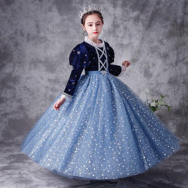 girl's dresses flower girl dress dark blue sequined embroidery o-neck princess luxury lace floor-length tulle lovely kids party gown h2, Red;yellow
girl's dresses flower girl dress dark blue sequined embroidery o-neck princess luxury lace floor-length tulle lovely kids party gown h2, Red;yellow