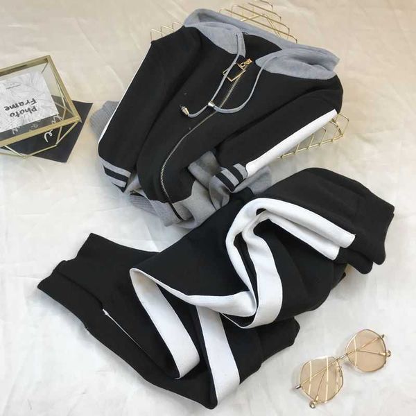 women's two piece pants spring knitted sets solid vest long sleeve zipper cardigans elastic waist 2pcs tracksuits clothing v9, White
women's two piece pants spring knitted sets solid vest long sleeve zipper cardigans elastic waist 2pcs tracksuits clothing v9, White