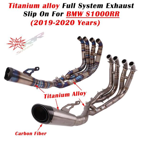 motorcycle exhaust system slip on for s1000rr 2021 escape modify full titanium alloy front middle link pipe muffler
motorcycle exhaust system slip on for s1000rr 2021 escape modify full titanium alloy front middle link pipe muffler