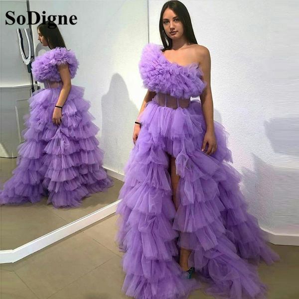 party dresses sodigne ruffled tulle prom long one shoulder split tiered purple evening dress women night gowns vestidos, White;black
party dresses sodigne ruffled tulle prom long one shoulder split tiered purple evening dress women night gowns vestidos, White;black