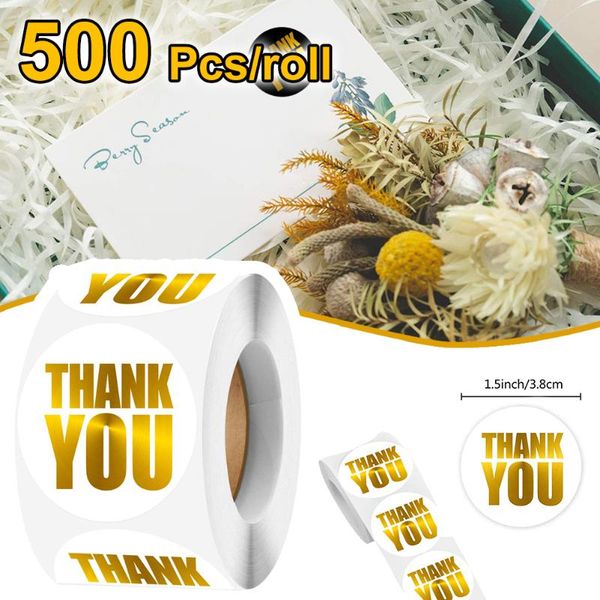 gift wrap 500 pcs 1.5 inch round gold foil stamping thank you sticker roll for baking packaging seal labels holiday
gift wrap 500 pcs 1.5 inch round gold foil stamping thank you sticker roll for baking packaging seal labels holiday