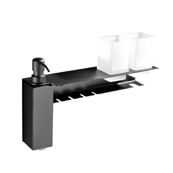 bathroom storage & organization shelf stainless steel multi-functional toothbrush holder wall-mounted soap liquid dispenser rack towel hooks
bathroom storage & organization shelf stainless steel multi-functional toothbrush holder wall-mounted soap liquid dispenser rack towel hooks