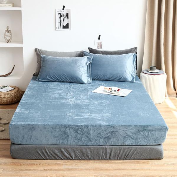 sheets & sets 2021 1pc winter fitted sheet warm velvet mattress cover with elastic rubber band fleece bed bedclothes bedspread 120*200cm
sheets & sets 2021 1pc winter fitted sheet warm velvet mattress cover with elastic rubber band fleece bed bedclothes bedspread 120*200cm