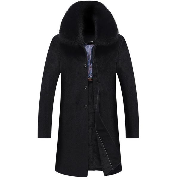 men's wool & blends autumn and winter woolen coat classic fashion thick warm wild, Black
men's wool & blends autumn and winter woolen coat classic fashion thick warm wild, Black