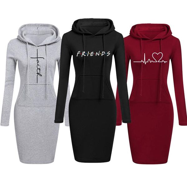 women's hoodies & sweatshirts autumn winter women long-sleeved dress vestidos woman clothing hooded drawstring pocket pullover dresses, Black
women's hoodies & sweatshirts autumn winter women long-sleeved dress vestidos woman clothing hooded drawstring pocket pullover dresses, Black