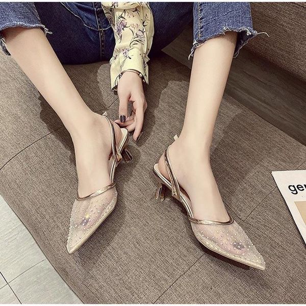 women's sandals buckle fashion shoes female footwear new summer 2021 ladies pumps pointed toe back strap crystal high heels, Black
women's sandals buckle fashion shoes female footwear new summer 2021 ladies pumps pointed toe back strap crystal high heels, Black
