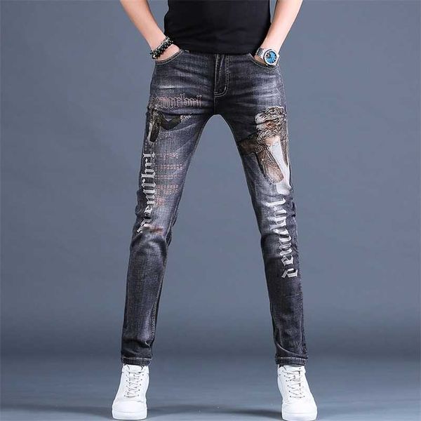 stylish mens elastic washed denim printed jeans, light luxury slim-fit casual jeans,young boys must; 211011, Blue
stylish mens elastic washed denim printed jeans, light luxury slim-fit casual jeans,young boys must; 211011, Blue