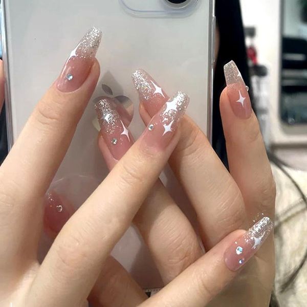 false nails 24pcs small diamonds stars clear long stiletto ballerina style fake complete artificial full cover with glue, Red;gold
false nails 24pcs small diamonds stars clear long stiletto ballerina style fake complete artificial full cover with glue, Red;gold