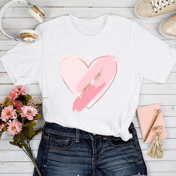 women's t-shirt t-shirts women 2021 love heart watercolor 90s trend spring summer tshirt lady print clothes stylish tee, White
women's t-shirt t-shirts women 2021 love heart watercolor 90s trend spring summer tshirt lady print clothes stylish tee, White