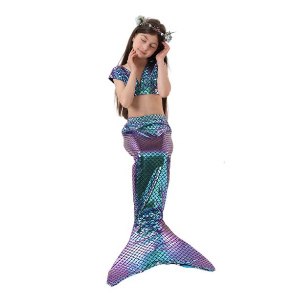 rainbow mermaid princess swimsuit children's split spring cosplay stage performance, Blue
rainbow mermaid princess swimsuit children's split spring cosplay stage performance, Blue